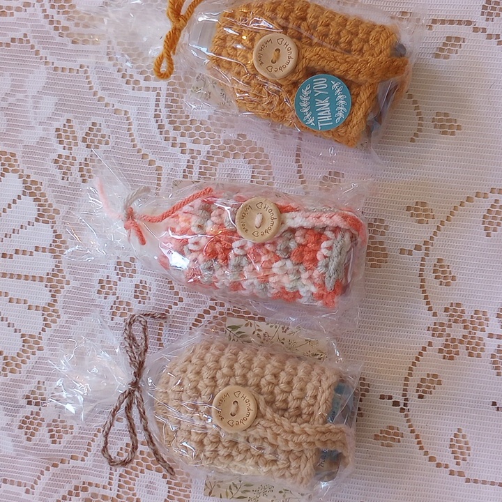 Handmade Crochet Hand Sanitizer Cases